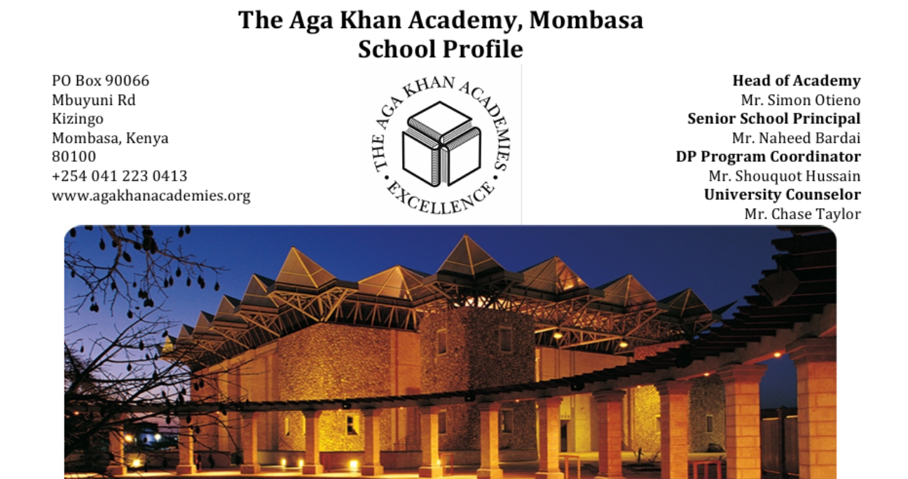 <p>Aga Khan Academy, Mombasa School Profile</p>