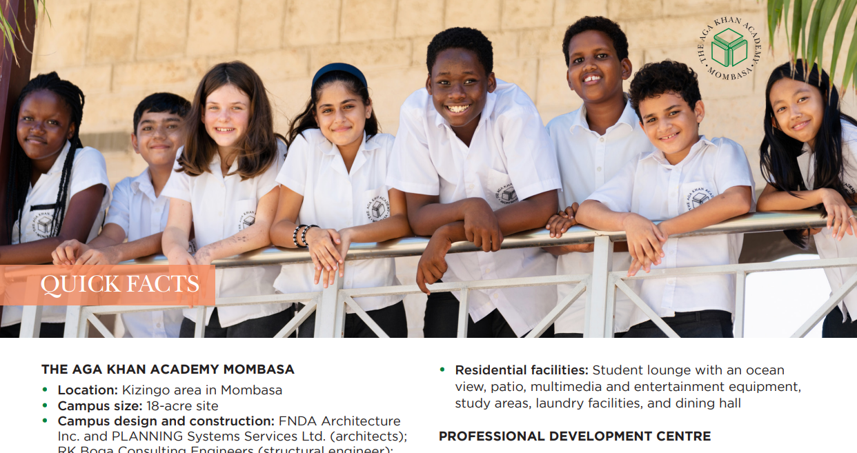 <p>Aga Khan Academy Mombasa Quick Facts Sheet</p>