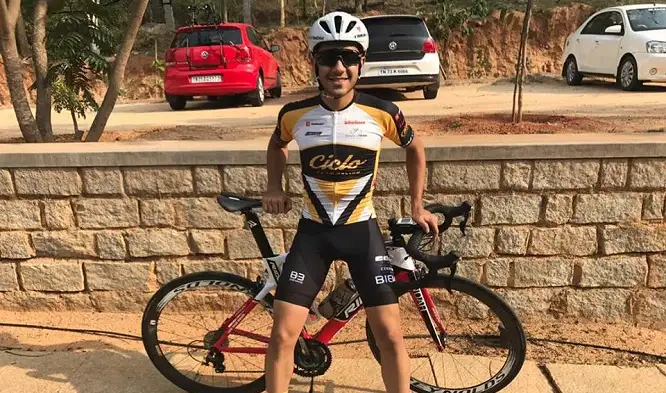 <p>Aman Punjani – alumnus turned state cycling champion</p>