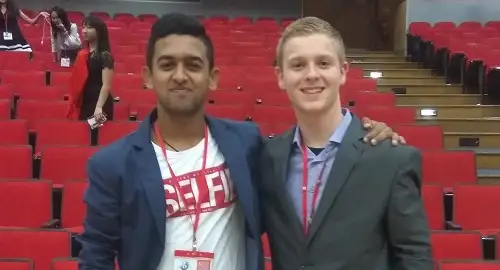<p>Sahir Devani - representing the Academy at the 2017 IB World Student Conference</p>