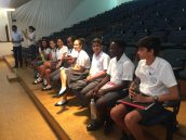 Maaher working on his project.