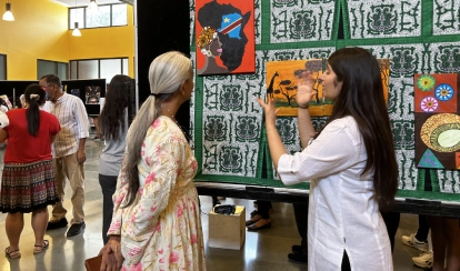 Art exhibitions at the Academy allow students to display their art and receive feedback.