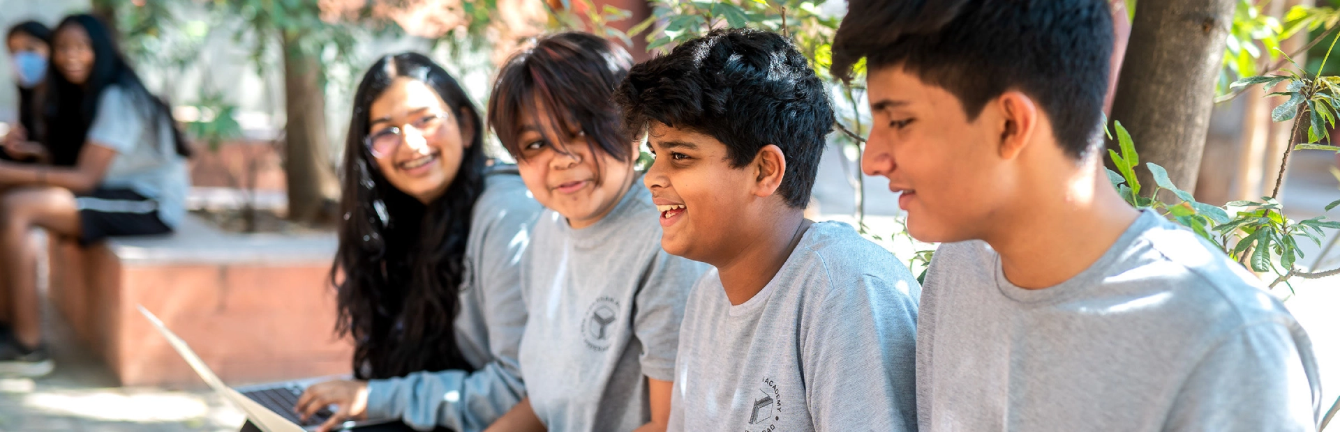 Students studying together